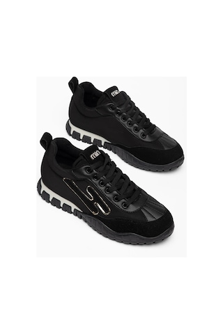 Kadın Siyah Paraşüt Ortopedik Sneaker Yürüyüş Ayakkabısı Kadın Siyah Paraşüt Ortopedik Sneaker Yürüyüş Ayakkabısı