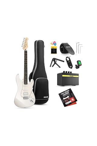 Donner Dst-152 Full-size St Elektro Gitar Seti Beyaz