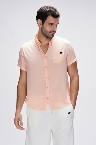 Bad Bear Frank Pembe Erkek Basic Kısa Kollu Gömlek Pembe
