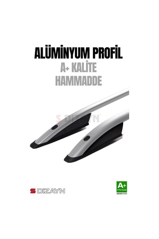 S-dizayn Vw Transporter T6 Kısa Şase Aluminyum Gri Tavan Çıtası 2015-2024 A+ Kalite