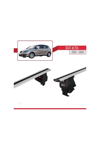 Seat Altea 2004-2009 Arası İle Uyumlu Ace-4 Ara Atkı Tavan Barı Gri