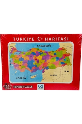 Türkiye Haritası Frame Puzzle 35 Parça