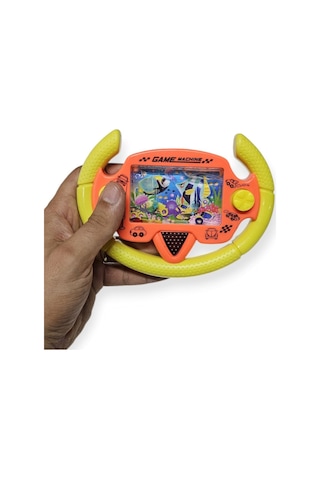 Direksiyonlu Su Oyunu - Halka Geçirmeli - Fidget Oyuncak - Sarı 1pcs
