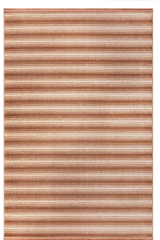 Koza Halı Stripe Terra Kilim Kaymaz Taban Salon Oturma Odası Antre Halısı 3 Terra