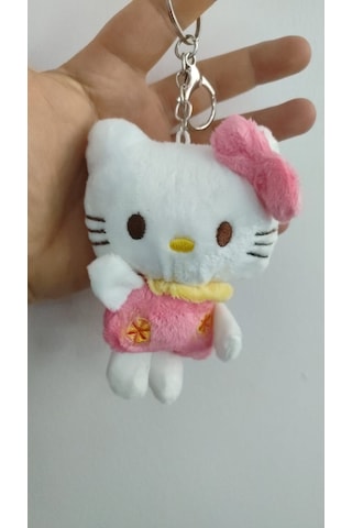 Hello Kitty Peluş Anahtarlık Çanta Aksesuar Boyut:12cmk Çok Renkli