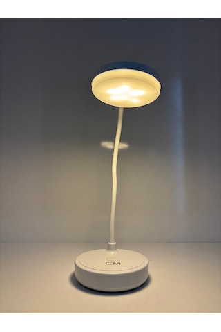 Cm 3 Renkli Şarjlı Led Masaüstü Lamba Beyaz