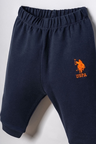 U.S. Polo Assn. Erkek Bebek Baskılı Mavi Uzun Kol Pijama Takım Usb3165-c-v1 Usb3165-c-v1