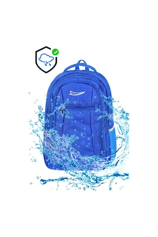 Su Gecirmez Cordura Kumas Punterez Dikisli Laptop Ve Suluk Bolmeli Gunluk Ve Okul Sirt Cantasi Saks
