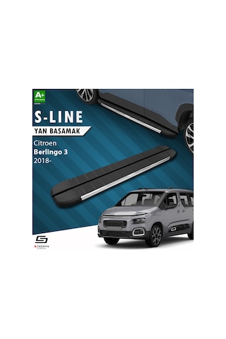 S-dizayn Citroen Berlingo 3 S-line Krom Yan Basamak 203 Cm 2018 Ü