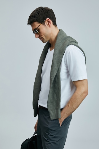 Lufian Erkek Tuna Modern Grafik T-shirt 111020266 Beyaz Çok Renkli