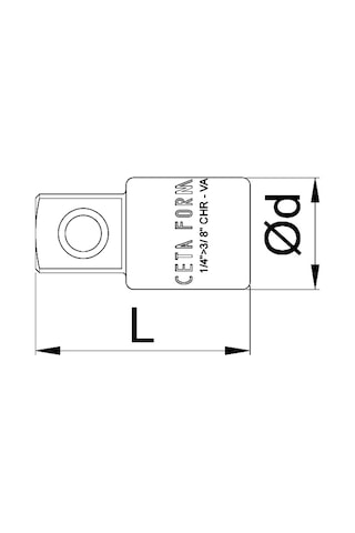 Ceta Form C01-92 1/4’’ Lokma Adaptörü