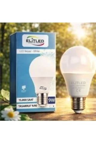 Elitled 9w Beyaz Led Ampul