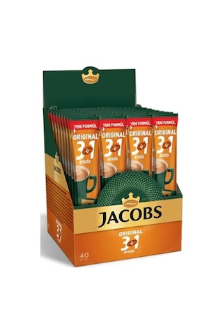 Jacobs 3'ü 1 Arada Karışım Kahve 40'lı Kutu