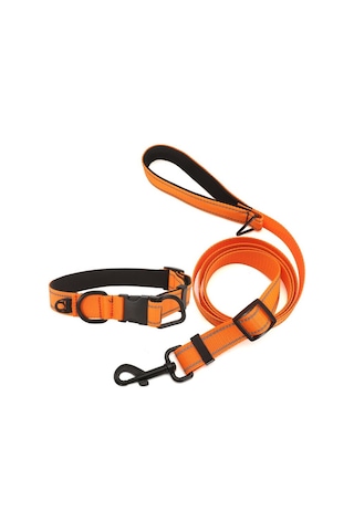 Tasmalı Suya Dayanıklı Kumaş Pet Yansıtıcı Yaka For Waterproof Collar + Leash, S Siyah Kırmızı Turuncu For Waterproof Collar + Leash, M For Waterproof Collar + Leash, L Turuncu