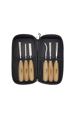 Rox Wood 9068 Ahşap Oyma Iskarpela Seti 6 Parça Neopren Çantalı