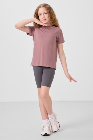Tommylife Standart Fit Basic 3lü Paket Eflatun-gül Kurusu-koyu Gri Kız Çocuk Tayt - 75188 Koyu Gri-gül Kurusu-eflatun