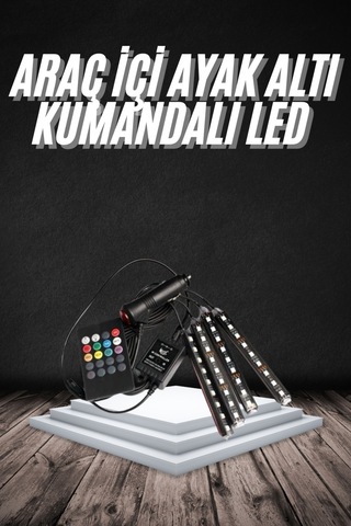 Kumanda Kontrollü Araç Led Şerit Çeşitli Renk