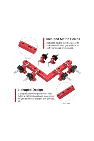 Carrier- Dayanıklı, "alaşımlı 90 Derece Ahşap Montaj Aparatı -