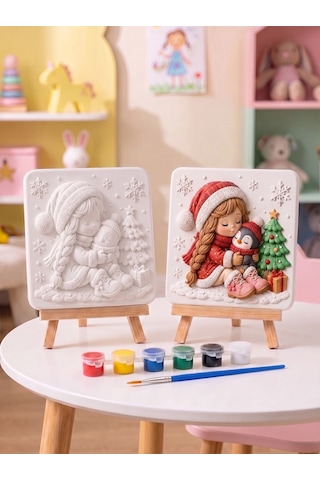 15x15 Yılbaşı Temalı Çocuk Taş Boyama Seti Çocuk Ve Yetişkin Hobi Kiti 15x15 Yılbaşı Temalı Çocuk Taş Boyama Seti Çocuk Ve Yetişkin Hobi Kiti