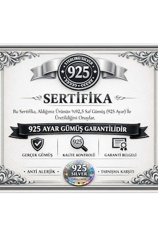 Çekirdekjewelry 925 Ayar Gümüş Rodyum Kaplama Nazar Küpe Gri