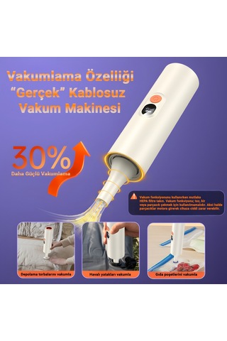Hilda Kablosuz Şarjlı El Süpürgesi Beyaz
