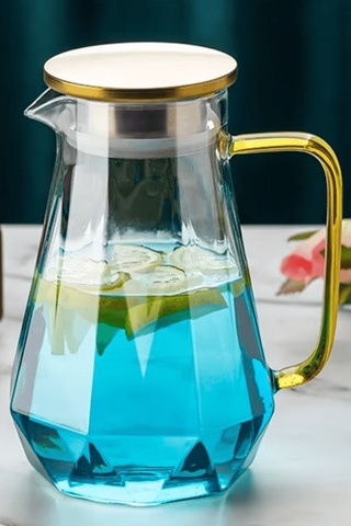 7 Parça Cam Meşrubat Takımı Süzgeçli Sürahi Ve Bardaklar 2 Litre Meşrubat Takımı