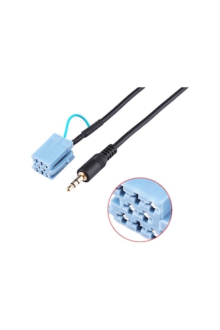 Geeroyoo Smart 450 Tüm Modelleri İçin 3.5mm Aux Ses Kablosu, Plug & Play, 150cm Uzunluk, Yüksek Kalite Siyah Plastik