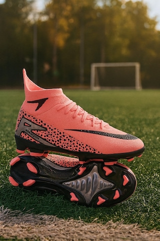 Çoraplı Krampon Futbol Ayakkabı Pembe
