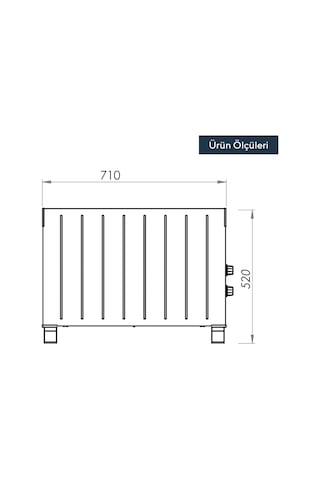 Kumtel HC-2952 2500 W Konvektör Isıtıcı Beyaz