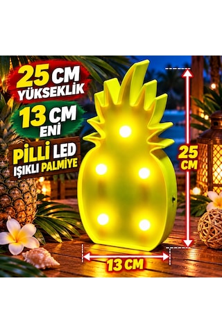 Led Işıklı Ananas Yılbaşı Ağacı Dekorları Gün Işığı Led Işıklı Anans Pıneapple Led Light Sabit Yanar Diğer