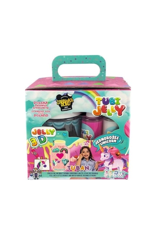 Tuban Tubi Jelly 3 Boyutlu Unicorn Figürleri 6 Renkli Jöle Oyun Seti Tu3328