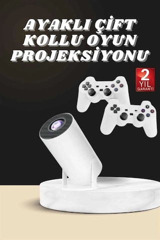 Projeksiyon Cihazı Video Oyun Konsolu Projektör Taşınabilir Ayaklı Çift Kollu 4k Çözünürlüklü 94874612