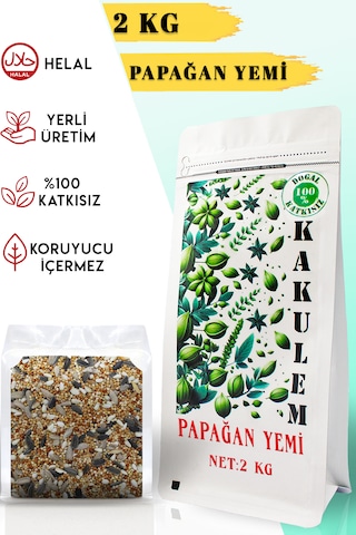 Kakulem Sertifikalı Premium Sultan Cennet Papağan Yemi 2 Kg