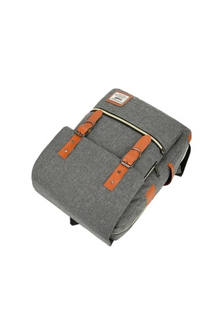 Didadodo Büyük Kapasiteli Usb 3'lü Sırt Çantası Seti - Şık Gri Seyahat Çözümü Gri