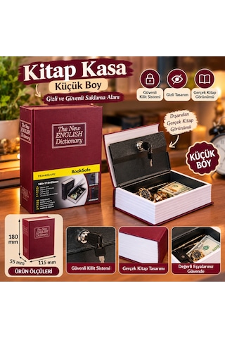 Küçük Boy Kitap Görünümlü Gizli Kasa Küçük Boy Kitap Görünümlü Gizli Kasa