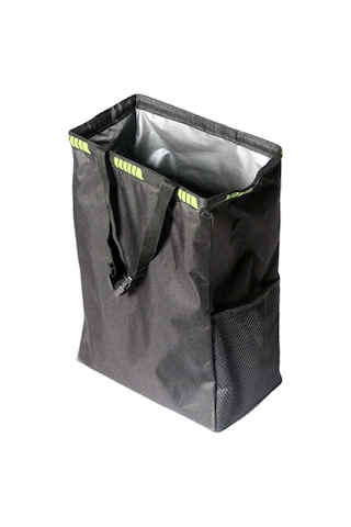 Monyee Siyah Oksford Kumaş Araç Çöp Kutusu - 13l Su Geçirmez Arka Sandalye Askılı Depolama Çantası