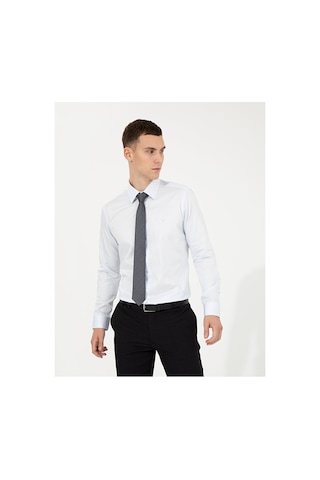 Pierre Cardin Slim Fit Uzun Kollu Klasik Gömlek 50251166-vr003 Mavi