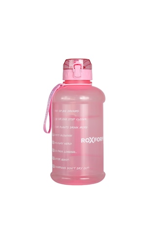 Roxform Suluk Matara 2200 Ml, Premium Pp Malzeme, Sağlıklı Bpa & Bps İçermez, Kılıflı, Çift Kapaklı, Krem Kılıf, Pembe Krem