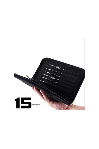 Willowhaven 15 Adet Kanca Hattı Kalem Fırça Seti, Naylon Yün, Alüminyum Bağlantı, Boyama Fırça, Suluboya/kretona