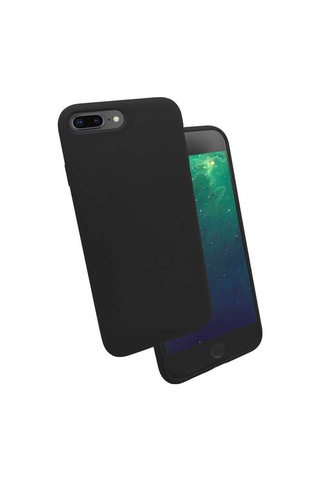 Apple Uyumlu iPhone 8 Plus Kılıf Zore Silk Kadife Iç Yüzey Silikon Kılıf