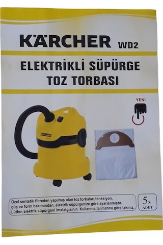 Karcher Wd 2 Süpürge Toz Torbası (10 Adet) (518848014)