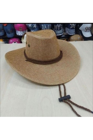 Suyutti Aksesuar Kovboy Şapka Hasır Çok Renkli