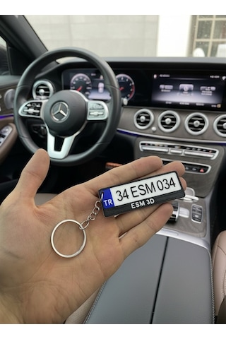 Kişiye Özel Araç Plakası Anahtarlık İsim Yazılı Premium 3d Baskı