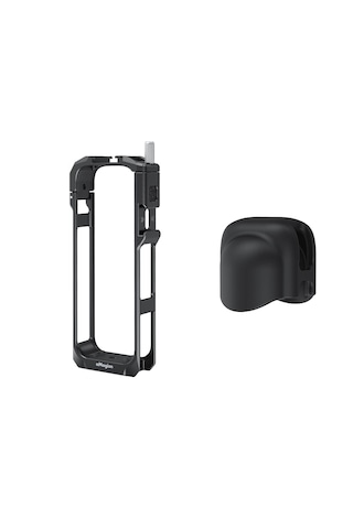 Teknoroket Insta360 X5 Uyumlu Amagisn Metal Çerçeve + Lens Cap Koruma Seti Siyah