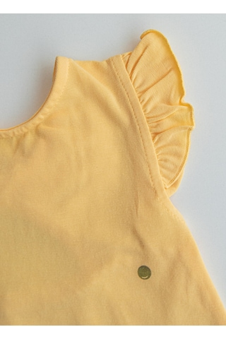 KitiKate Organik Little Marmaid Elbise Sarı Sari