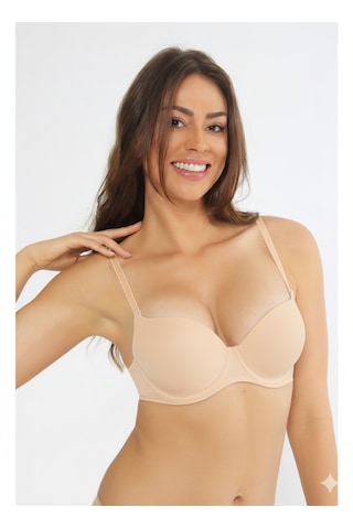 Missayza Çift Destekli Double Push Up Nurteks 1490 Sütyen Ten