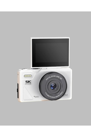 Kompakt Dijital Fotoğraf Makinesi Beyaz 18x Dijital Zoom Destekli Çok Renkli