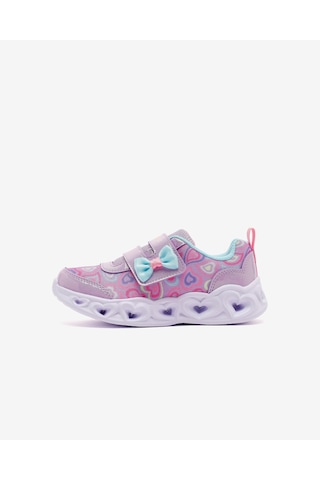 Skechers Heart Lıghts Boogıe Land Küçük Kız Çocuk Mor Işıklı Spor Ayakkabı 303258n Lvmt Mor