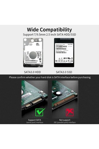 Besthome1 K801 Dış Hdd Kutusu, Type-c 3.1, 10gbps, Kurulum Kolay, Notebook Uyumlu