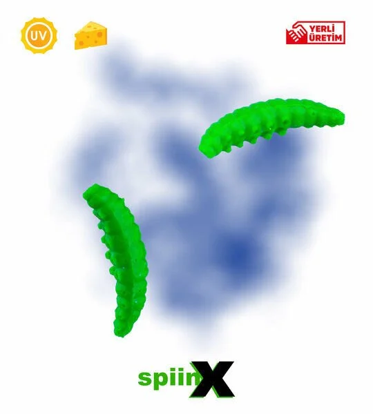 Spiinx Larva 35mm 14p Peynirli Renk: 36 Uv Yeşil